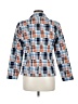 Peck & Peck 100% Cotton Checkered-gingham Blue Blazer Size 6 - photo 2