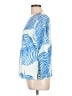 Vineyard Vines Blue 3/4 Sleeve Blouse Size L - photo 5