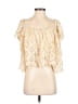 Tularosa Ivory Short Sleeve Blouse Size S - photo 1