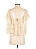 Tularosa Ivory Short Sleeve Blouse Size S - photo 2