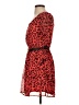 Freebird 100% Polyester Animal Print Red Cocktail Dress Size S - photo 5