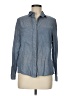 Heidi Merrick Blue Long Sleeve Button-Down Shirt Size 6 - photo 1