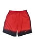 Nike 100% Polyester Color Block Red Athletic Shorts Size S (kids) - photo 1