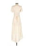 Entro 100% Polyester Ivory Casual Dress Size S - photo 2