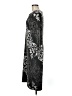 Black Saks Fifth Avenue Paisley Gray Cocktail Dress Size M (estimated) - photo 5