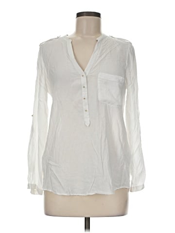 Zara Basic Long Sleeve Blouse (view 1)