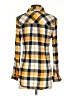 Relativity Plaid Yellow Long Sleeve Button-Down Shirt Size S - photo 2
