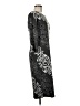 Black Saks Fifth Avenue Paisley Gray Cocktail Dress Size M (estimated) - photo 4