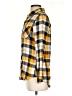 Relativity Plaid Yellow Long Sleeve Button-Down Shirt Size S - photo 5