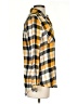 Relativity Plaid Yellow Long Sleeve Button-Down Shirt Size S - photo 4
