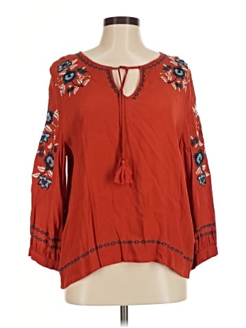 Garnet Hill 3/4 Sleeve Blouse (view 1)