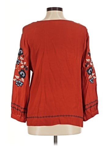 Garnet Hill 3/4 Sleeve Blouse (view 2)