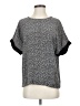 Vince. 100% Silk Gray Short Sleeve Top Size S - photo 1