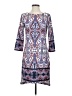 Cremieux Paisley Multi Color Blue Casual Dress Size S - photo 1