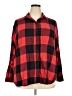 Old Navy 100% Cotton Plaid Red Long Sleeve Button-Down Shirt Size XXL - photo 1