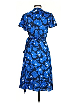 banana republic blue floral wrap dress Banana Republic Pleated Floral Wrap Dress