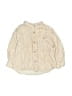 Zara Ivory Long Sleeve Button-Down Shirt Size 12-18 mo - photo 1