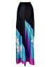 Zara 100% Polyester Color Block Purple Casual Skirt Size 10 - photo 2