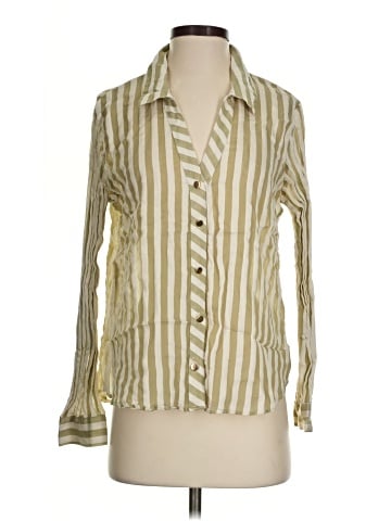 Zara Long Sleeve Button-Down Shirt (view 1)