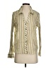 Zara Stripes Green Long Sleeve Button-Down Shirt Size S - photo 1