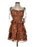 City Studio Paisley Brown Cocktail Dress Size XS - photo 1