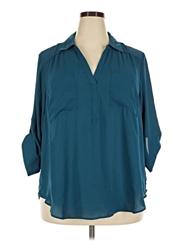 Torrid 3/4 Sleeve Blouse (view 1)