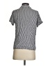 Splendid Stripes Black Short Sleeve Blouse Size S - photo 2