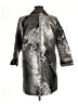 I.C. By Connie K 100% Polyester Metallic Silver Coat Size M - photo 2