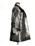 I.C. By Connie K 100% Polyester Metallic Silver Coat Size M - photo 4