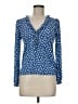 Boden Polka Dots Blue Long Sleeve Blouse Size 6 - photo 1