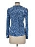 Boden Polka Dots Blue Long Sleeve Blouse Size 6 - photo 2