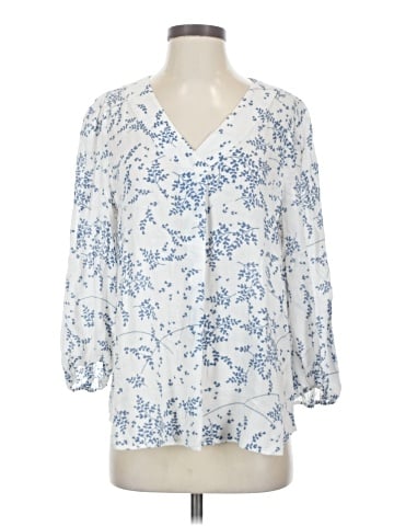 a.n.a. A New Approach 3/4 Sleeve Blouse (view 1)