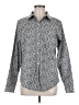L.L.Bean 100% Cotton Print Gray Long Sleeve Button-Down Shirt Size M - photo 1
