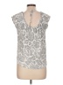 Ann Taylor LOFT Gray Sleeveless Blouse Size L - photo 2