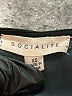 Socialite 100% Polyester Solid Black Casual Dress Size XS - photo 7
