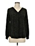 West Kei 100% Polyester Animal Print Green Long Sleeve Blouse Size M - photo 1