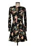Ann Taylor LOFT Paisley Black Casual Dress Size 0 Petite - photo 1