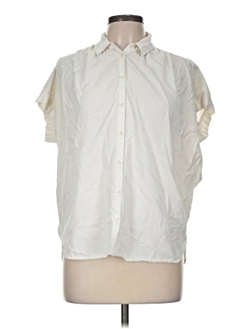 Madewell Central Shirt in Pure White (view 1)