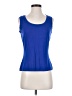 St. John Blue Sleeveless Top Size S - photo 1