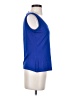 St. John Blue Sleeveless Top Size S - photo 4