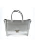 Kaari Blue Solid Gray Ivory Satchel One size - photo 1