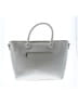 Kaari Blue Solid Gray Ivory Satchel One size - photo 3