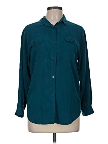 SHERI E Collection Long Sleeve Silk Top (view 1)