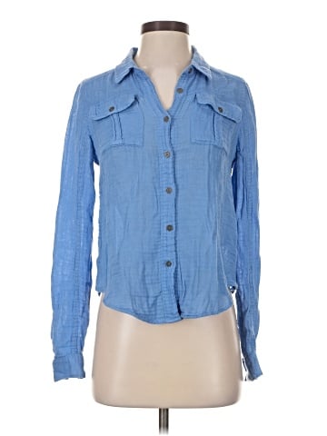 We the Free Long Sleeve Button-Down Shirt (view 1)