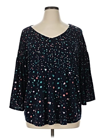 Evri 3/4 Sleeve Blouse (view 1)
