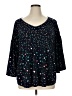 Evri Stars Teal 3/4 Sleeve Blouse Size 1X - photo 1