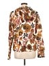 Lucky Brand 100% Linen Floral Multi Color Ivory Jacket Size L - photo 2