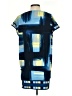 BCBGMAXAZRIA Graphic Blue Casual Dress Size XS - photo 2