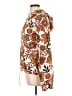 Lucky Brand 100% Linen Floral Multi Color Ivory Jacket Size L - photo 5