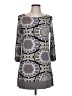 Boden Graphic Gray Casual Dress Size 10 - photo 1